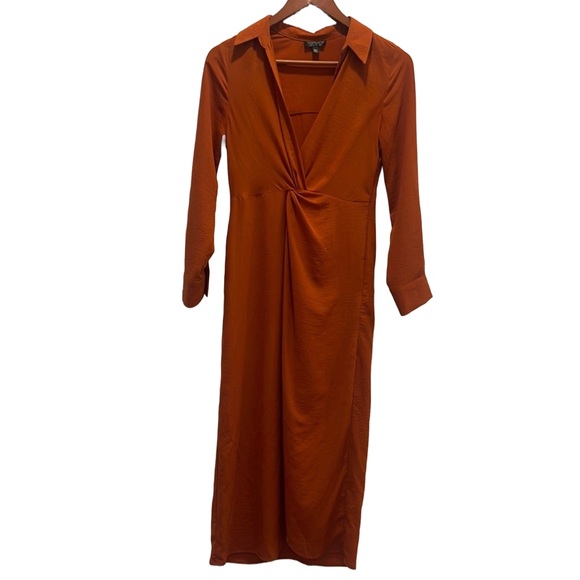 Topshop Dresses & Skirts - Topshop Burnt orange dress